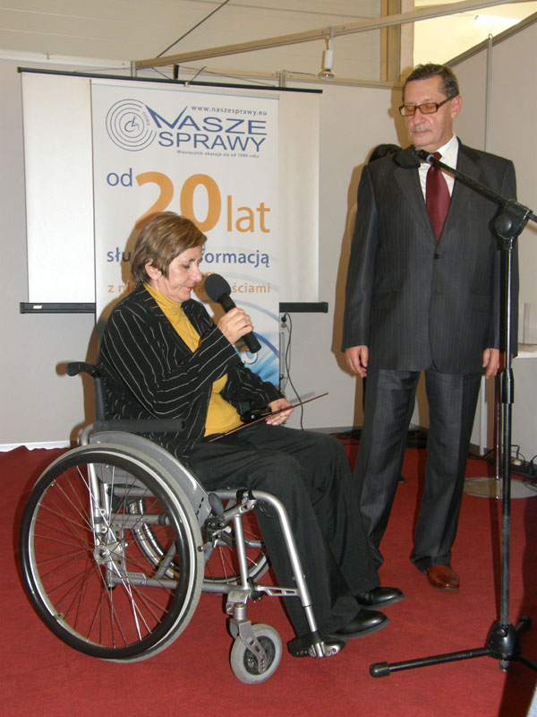 Stefania Gowda pełnomocnik prezydenta Katowic ds. osób niepełnosprawnych