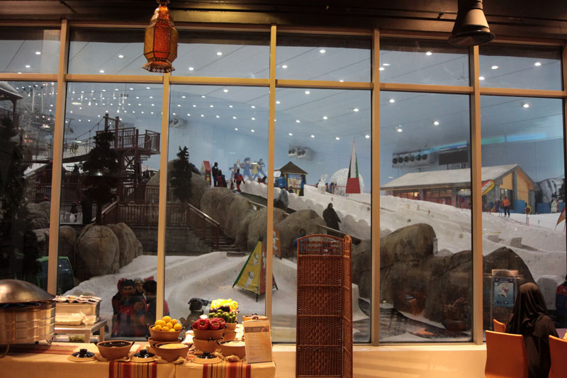 Stok narciarski w Mall of Emirates