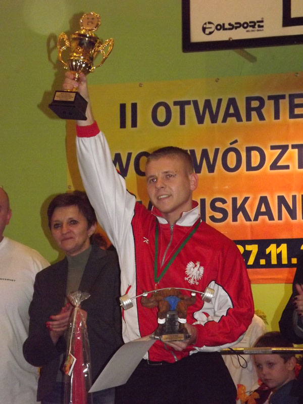 Najlepszy zawodnik w kategorii open - Sławomir Szymański Start Wrocław