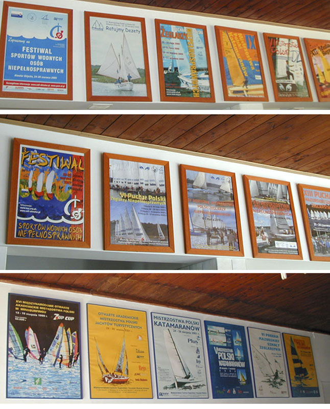 Stała wystawa plakatów to jednocześnie przegląd historyczny żeglarstwa niepełnosprawnych