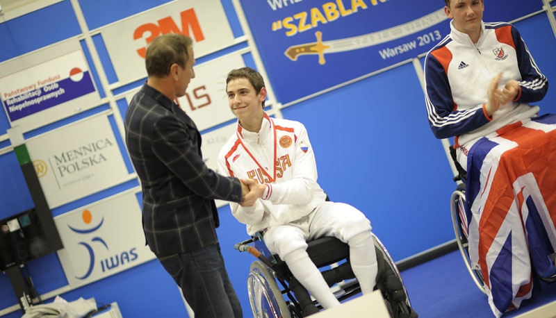 Maxim Shaburov (RUS), srebrny medal w turnieju szpadowym młodzieńców