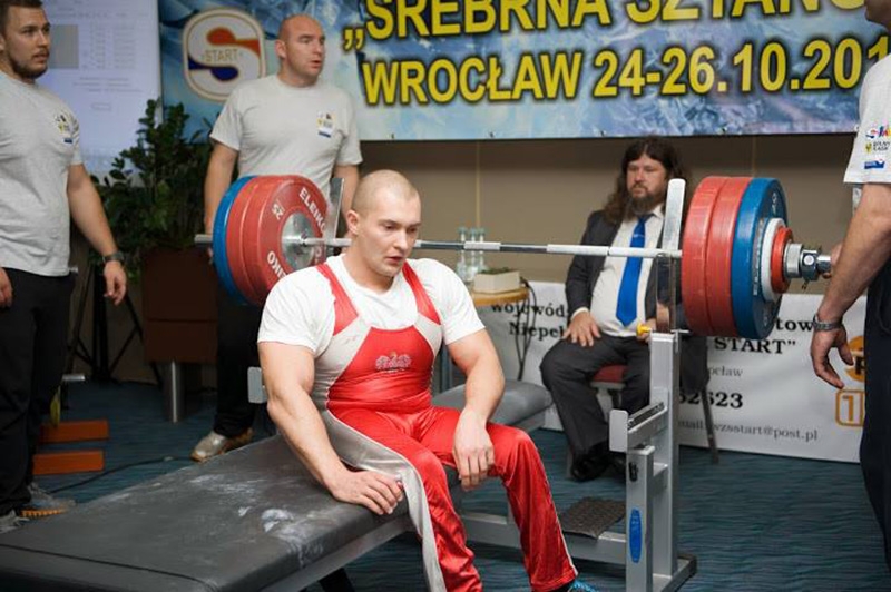 Marek Trykacz, przed dodatkowym podejściem do rekordu Polski - 181 kg w kategorii wagowej 65 kg