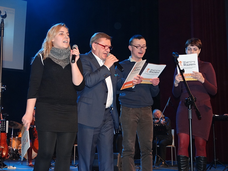 W koncertowym karaoke zadebiutował prezydent Zbigniew Podraza