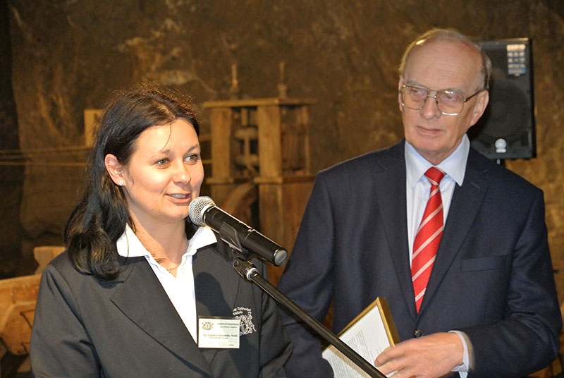 Magdalena Waśniowska-Nowak i prof. Antoni Jodłowski