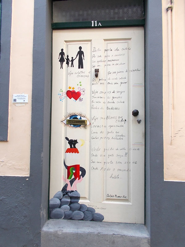 Drzwi na starówce w Funchal