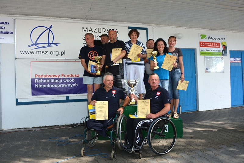 Zwycięzcy w kat. żeglarze z niepełnosprawnością ruchową