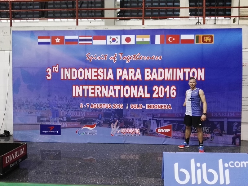Bartłomiej Mróz Międzynarodowym Mistrzem Indonezji w Parabadmintonie!