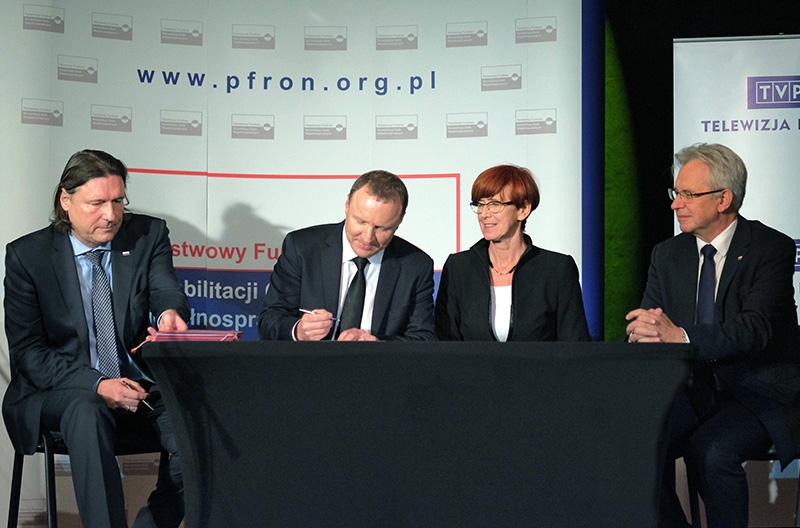 Podpisanie porozumienia pomiędzy MRPiPS, PFRON i TVP