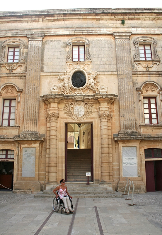 Autorka w La Valetta, Malta