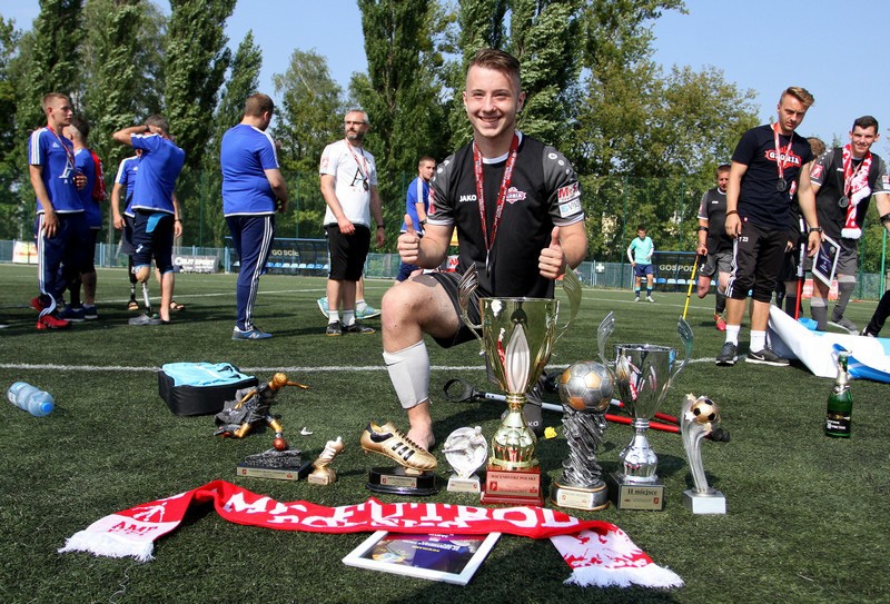Jakub Kożuch - Gloria Varsovia - Amp Futbol Ekstraklasa, fot. Bartłomiej Budny