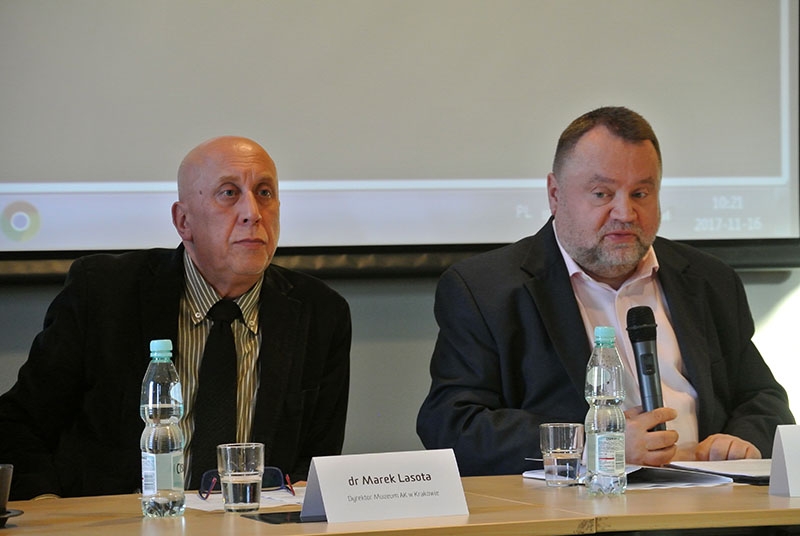 Dr Marek Lasota i Andrzej Kulig