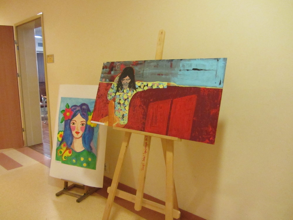 Spotkaniu towarzyszyła wystawa prac plastycznych uczniów SOSW