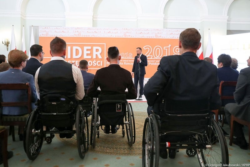 Prezydent Andrzej Duda uhonorował Liderów Dostępności 2019