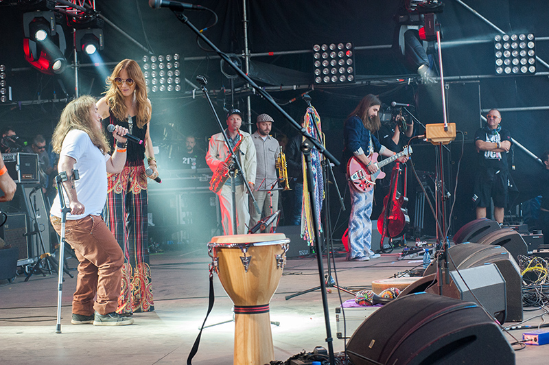 Z Anną Rusowicz na Przystanku Woodstock 2015, fot. Arek Drygas - WOŚP
