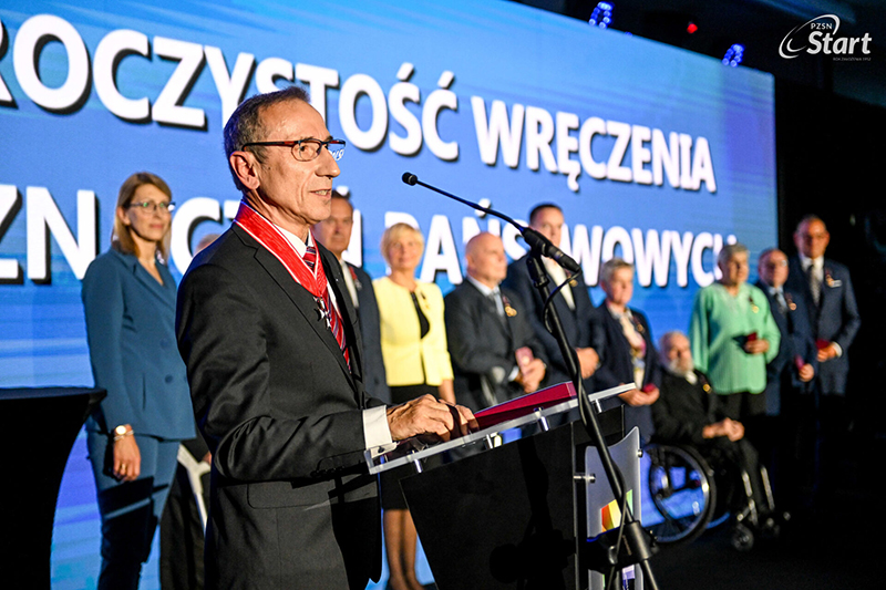W imieniu odznaczonych głos zabrał Tadeusz Nowicki, prezes IKS AWF Warszawa