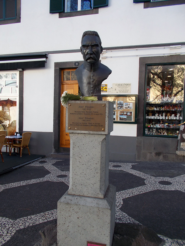 Popiersie Józefa Piłsudskiego w Funchal, Madera