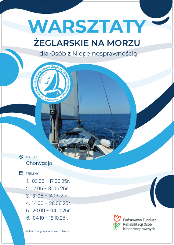 Żeglarski zawrót głowy, czyli zróżnicowana oferta dla żeglarzy z niepełnosprawnością